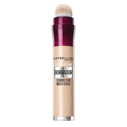 Maybelline New York, Corrector de Ojeras, Bolsas e Imperfecciones, Con Bayas de Goji y Haloxyl, Tono: 01 Light, 6.8 ml