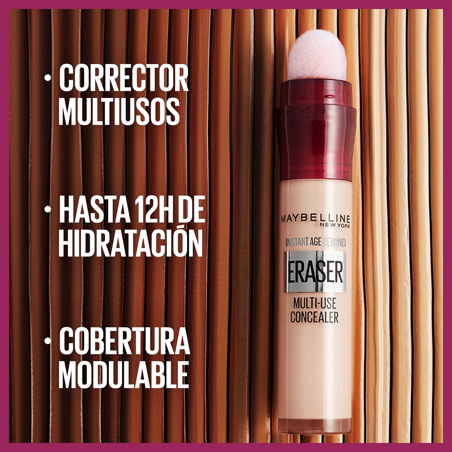 Maybelline New York, Corrector de Ojeras, Bolsas e Imperfecciones, Con Bayas de Goji y Haloxyl, Tono: 01 Light, 6.8 ml